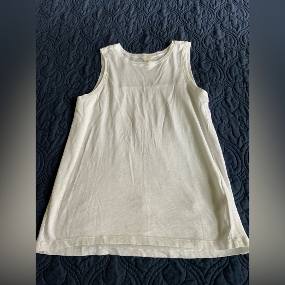 CASLON Women's White Sleeveless Top